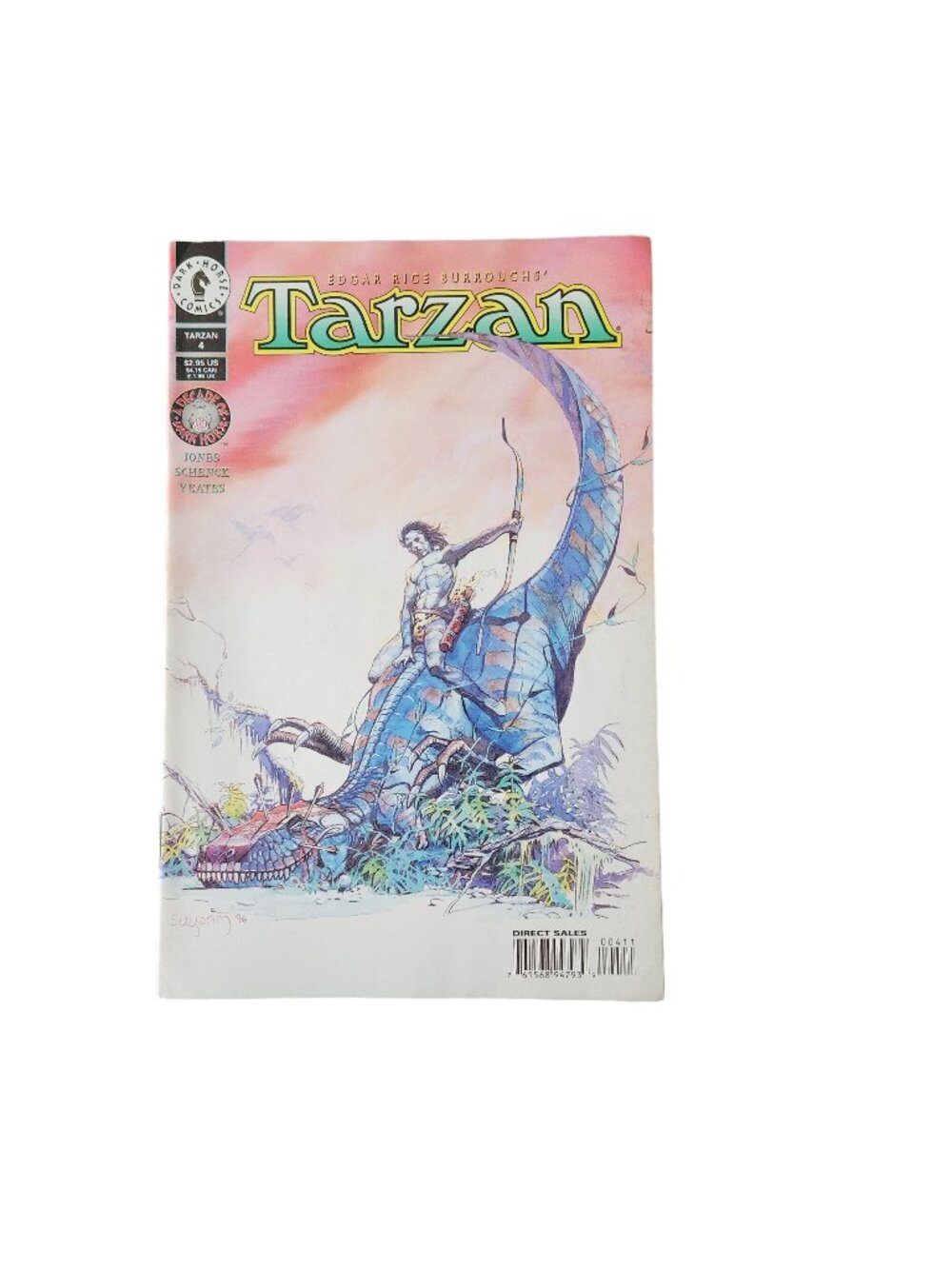 Dark Horse Tarzan #4 1996 Comic Book Collector Bagged Boarded